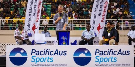 Australian High Commissioner His Excellency Rod Hilton delivered opening remarks before kick-off.