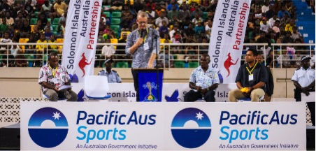 Australian High Commissioner His Excellency Rod Hilton delivered opening remarks before kick-off.