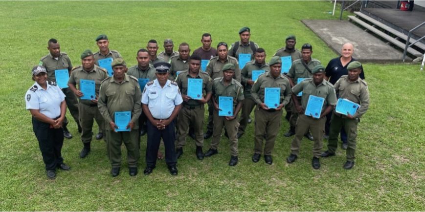 First group of CSSI officers pose for a group photo