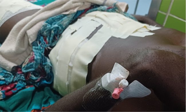 Mr Wale admitted slowly recovering at the NRH Surgical Ward