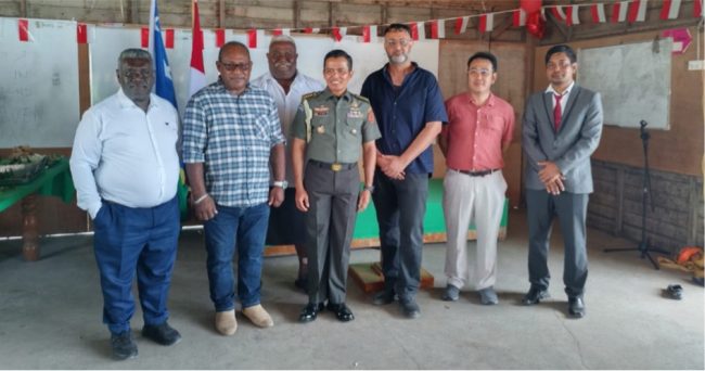 Officials at the Indonesia celebration marking the Independence day