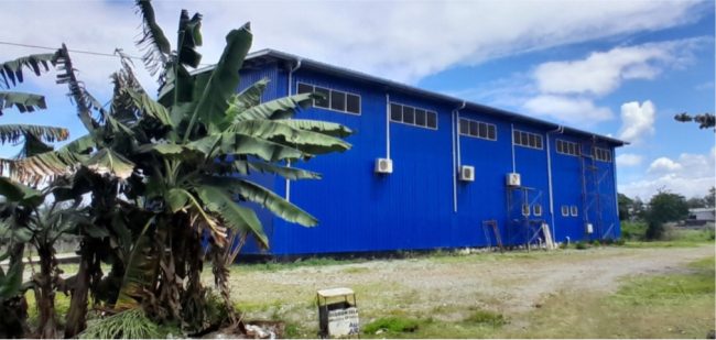 Side view of the building facility