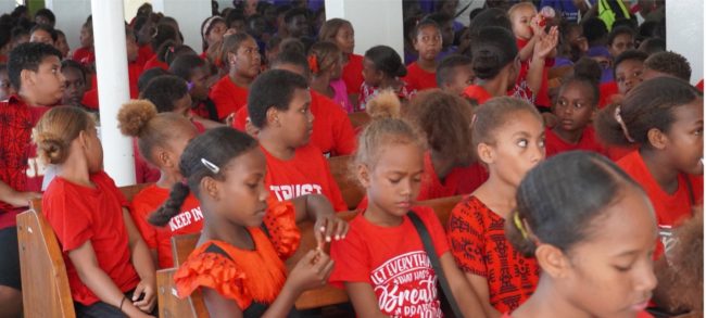 St. Barnabas Cathedral Sunday school and other Children’s who participated at the event. Photo by Raymond Hulanga.