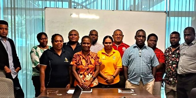 A group photo of the MTGPEA participants and MHMS Director Elsie Taloafiri and Disability Coordinator Elwin Taloimatakwa