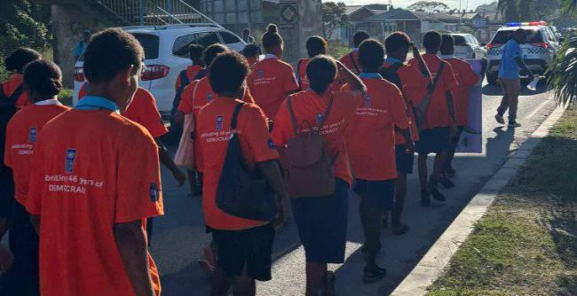 Democracy day celebration. Photo Ben Didiomea