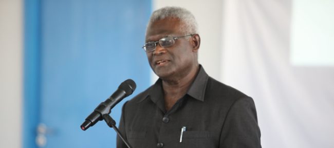 Finance and Treasury Minister Hon. Manasseh Sogavare on Friday