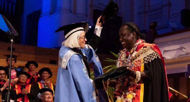 It was a joy for Dr Kerryn Sogha Galokale to receive her doctorate