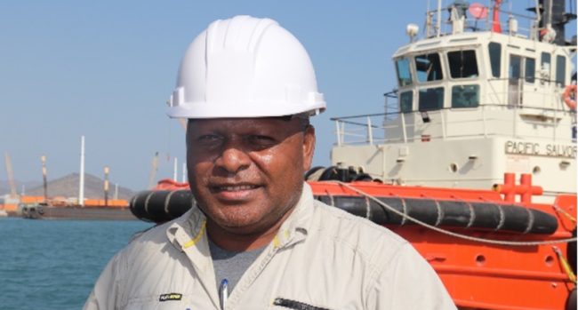 Pacific Towing Solomon Islands newly appointed Vessel Manager and maritime veteran, Derek Saru in Port Moresby