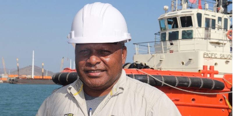 Pacific Towing Solomon Islands newly appointed Vessel Manager and maritime veteran, Derek Saru in Port Moresby
