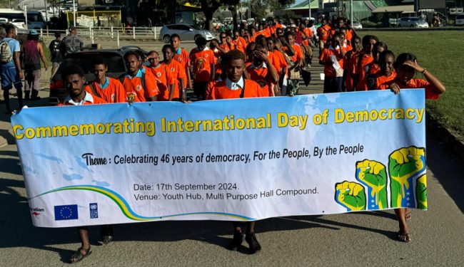 Parade during the program.