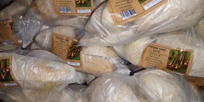 Product of Malaita taro currently at the Market