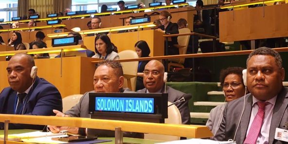 SI Government delegation at the opening of Summit of the Future. Photo supplied.