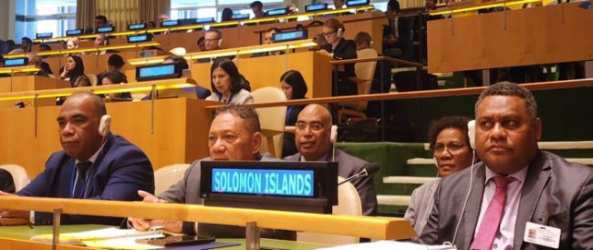 SI Government delegation at the opening of Summit of the Future. Photo supplied.