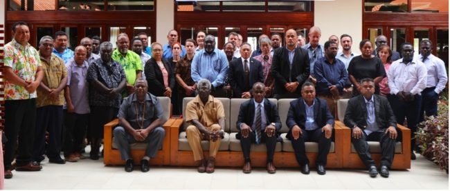 SIG, provincial premiers and representatives from our development partners during the recent National Economic Summit.