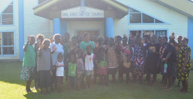 Sibiliando community with other women’s group in North Vella pose for a photo