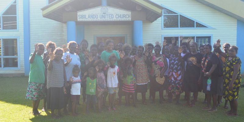 Sibiliando community with other women’s group in North Vella pose for a photo