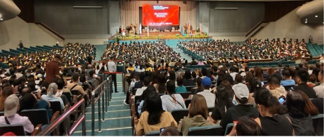 The graduation ceremony in the Philippines on 10 September