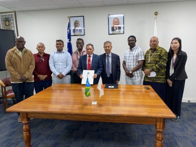 The signing ceremony