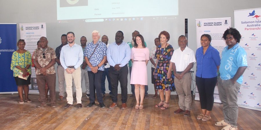 A group photo of the guests at the virtual museum launch