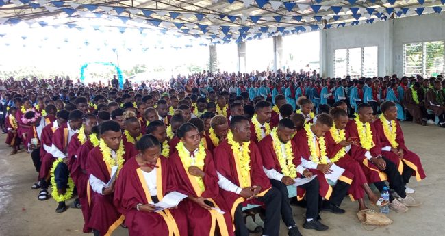 Aligegeo graduates celebrating their achievements at the graduation ceremony