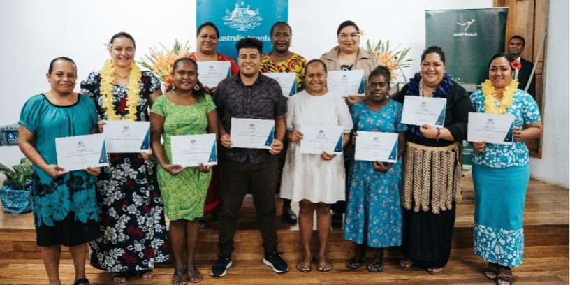Australia Awards Short Course, Graduate Certificate in Fisheries Management and Development, cohort 1 participants.
