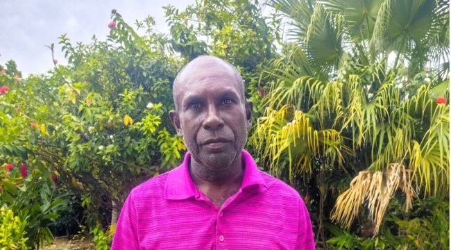 Derrick Pako, a resident of Shortland Islands