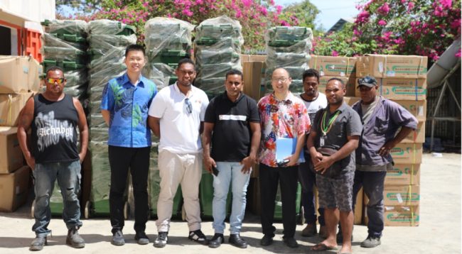 Group photo of Chinese Embassy and HCC representatives. Photo by Alfred Pagepitu – SIBC.