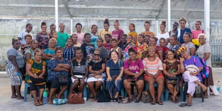 Group photo of the Panatina Ward 12 Women’s Association