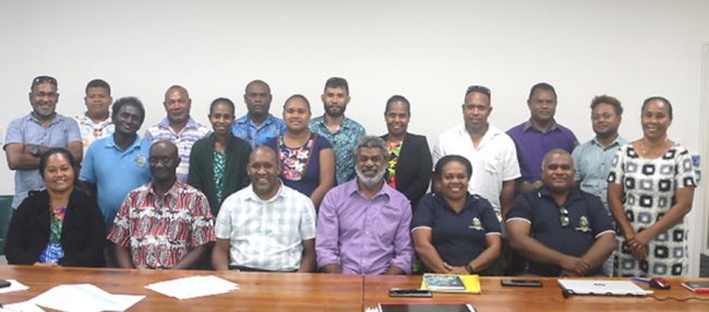 MPGIS Staff with NPRD Officers. NPRD Director