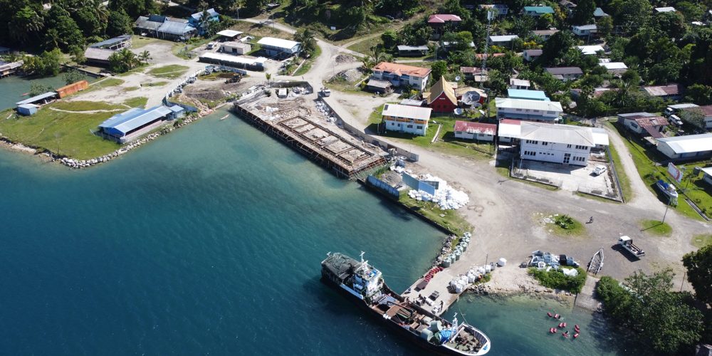 Part of the Buala town