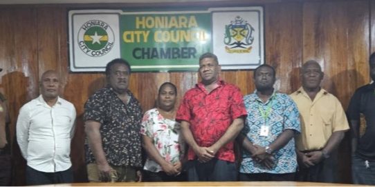 Officials after the meeting