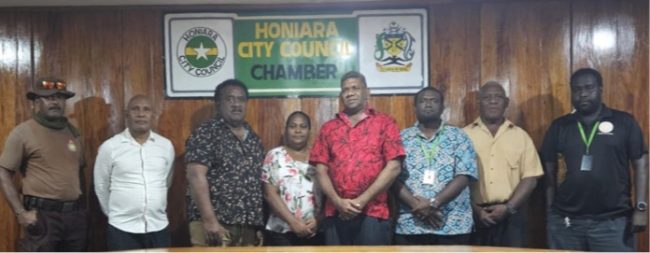 Officials after the meeting