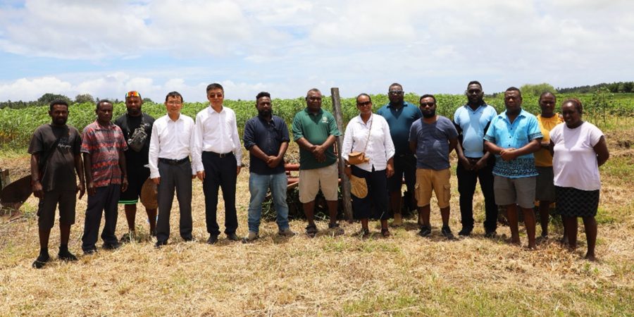 Officials during teh visit