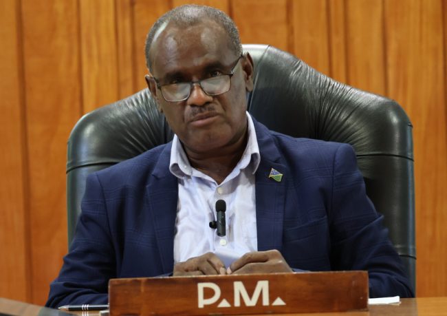 Prime Minister Hon. Jeremiah Manele MP.