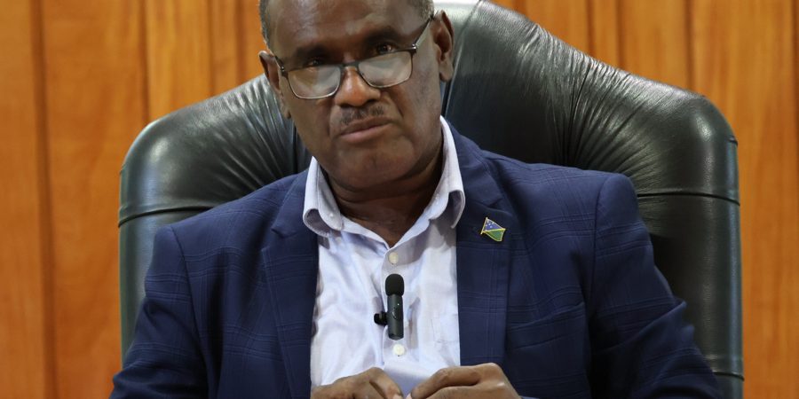 Prime Minister Hon. Jeremiah Manele MP.