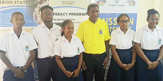 Selwyn College Principal and the five students who will be departing for Japan on Thursday