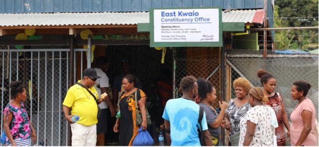 Some of the East Kwaio Constituents in front of the newly opened office