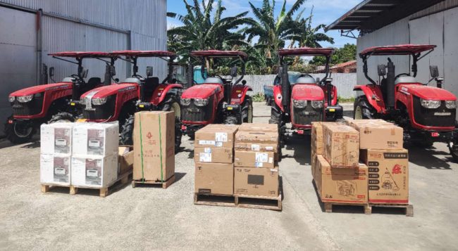 Some of the donated equipment