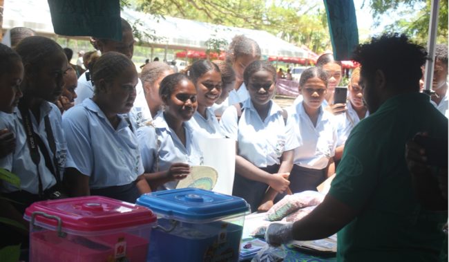 Students from Burns Creek Seventh Day Adventist Secondary School