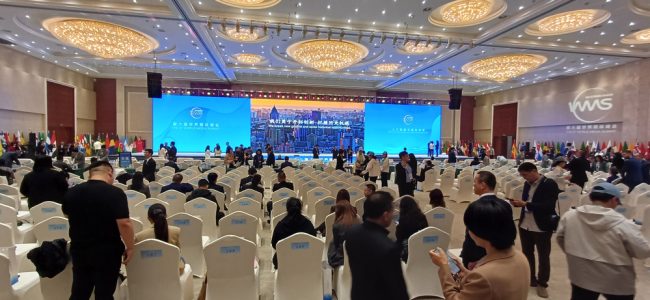 The 6th World Media Summit venue at Hilton Hotel in Urumqi, Xinjiang Province of the Peoples Republic of China