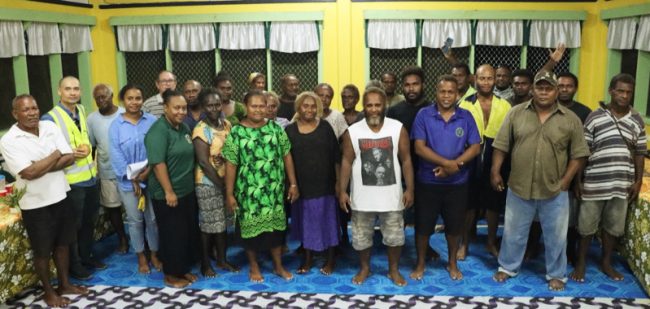 The joint World Bank and SIG team met with the Taki Farmers Association members at Manakwai, North Malaita