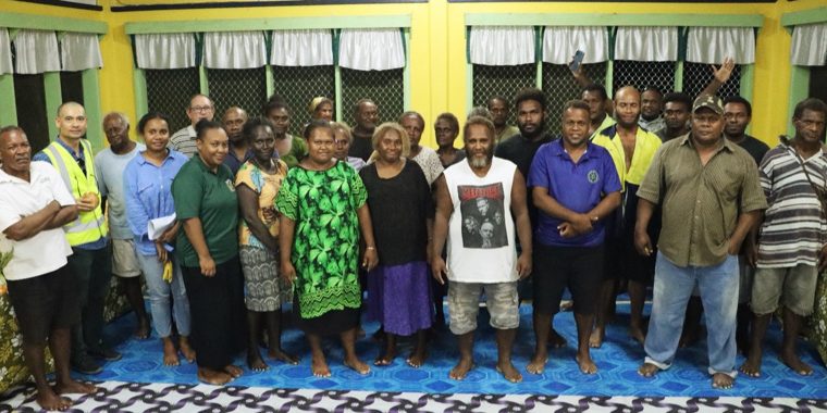 The joint World Bank and SIG team met with the Taki Farmers Association members at Manakwai, North Malaita