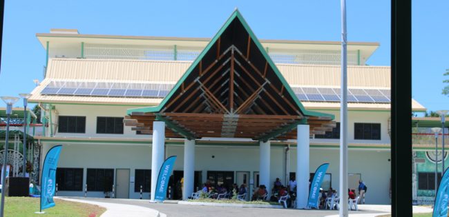 The main entry to the head office