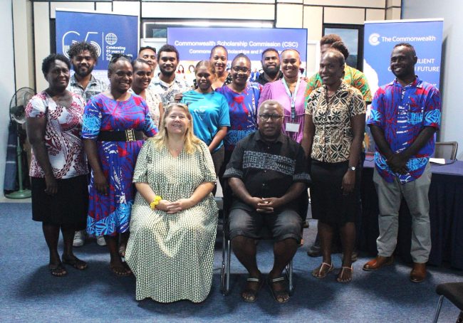 A group photo with Deputy High Commissioner Emma Davis and Director of SITESA Dr John Iromea-2
