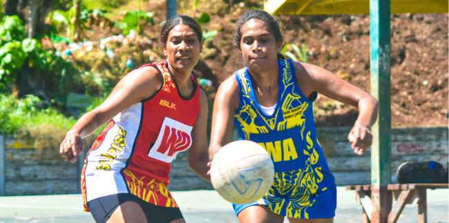 An action of the match between Sunrise and Sosa Faywrights