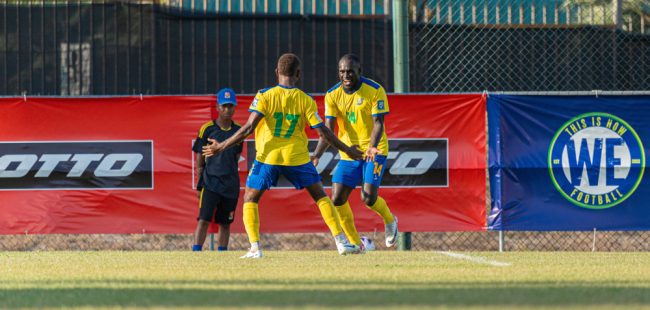 Celebrating one of the goals