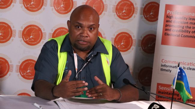 Commissioner and Chief Electoral Officer Jasper Highwood Anisi