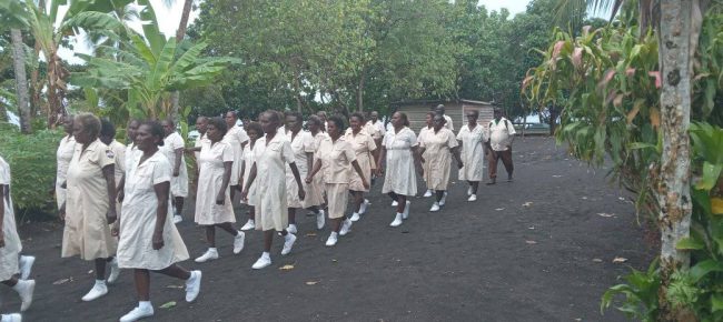 Dorcas doing march past