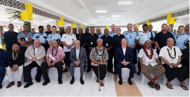 MFAET Minister Peter Shanel Agovaka (sitting far left), Australian Prime Minister Anthony Albanese
