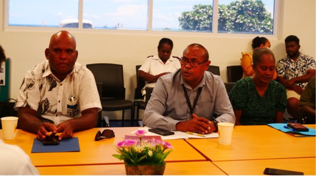 NRH CEO Dr Malefoasi and NRH Executive Members during the forum